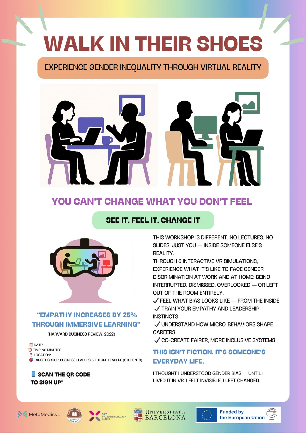 Workshop poster: Walk in Their Shoes